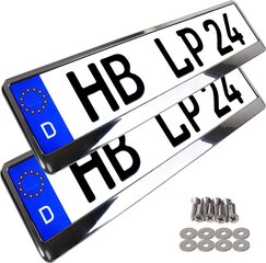 L & P A0166 2 STK numbrimärgi hoidja numbrimärgi hoidik цена и информация | Дополнительные принадлежности | kaup24.ee