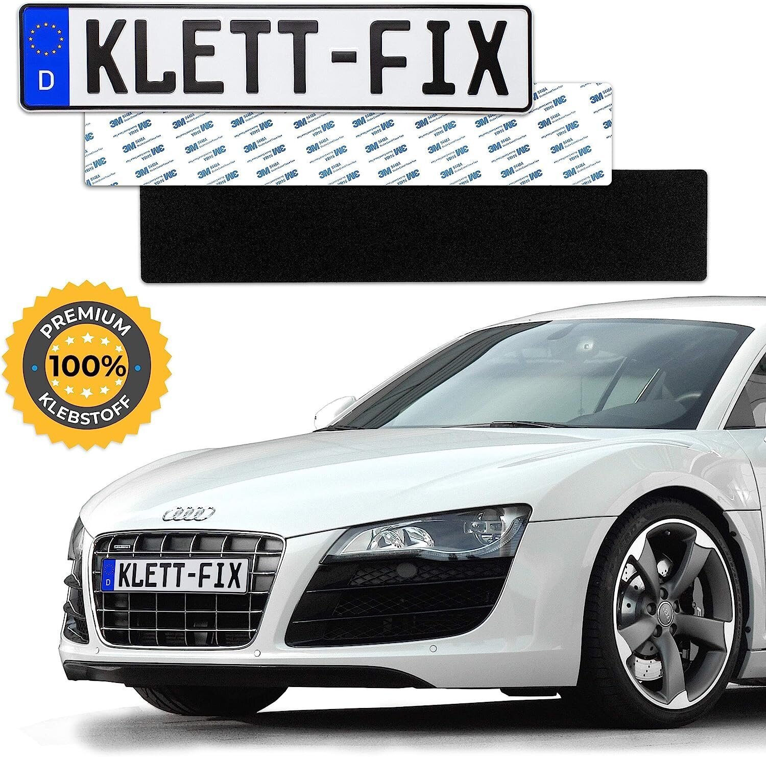 1 x Klett -fix® автомобиль и мотоцикл держатель номерного знака автомобиля  и мотоцикл безрассудно - держатель для владельца номерного знака -  невидимый держатель номерного знака - держатель номерного знака цена |  kaup24.ee