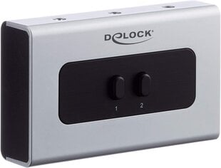 Delock 2-port Switch Stereo Jack 3,5mm hind ja info | Muusikariistade tarvikud | kaup24.ee