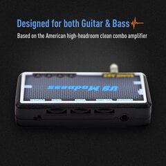 Sonicake mini võimendi kitarrikoori efekt amp kõrvaklapid võimendi tasku uuesti laadimisega kitarri bassi magamistoa USA hullumeelsus hind ja info | Muusikariistade tarvikud | kaup24.ee