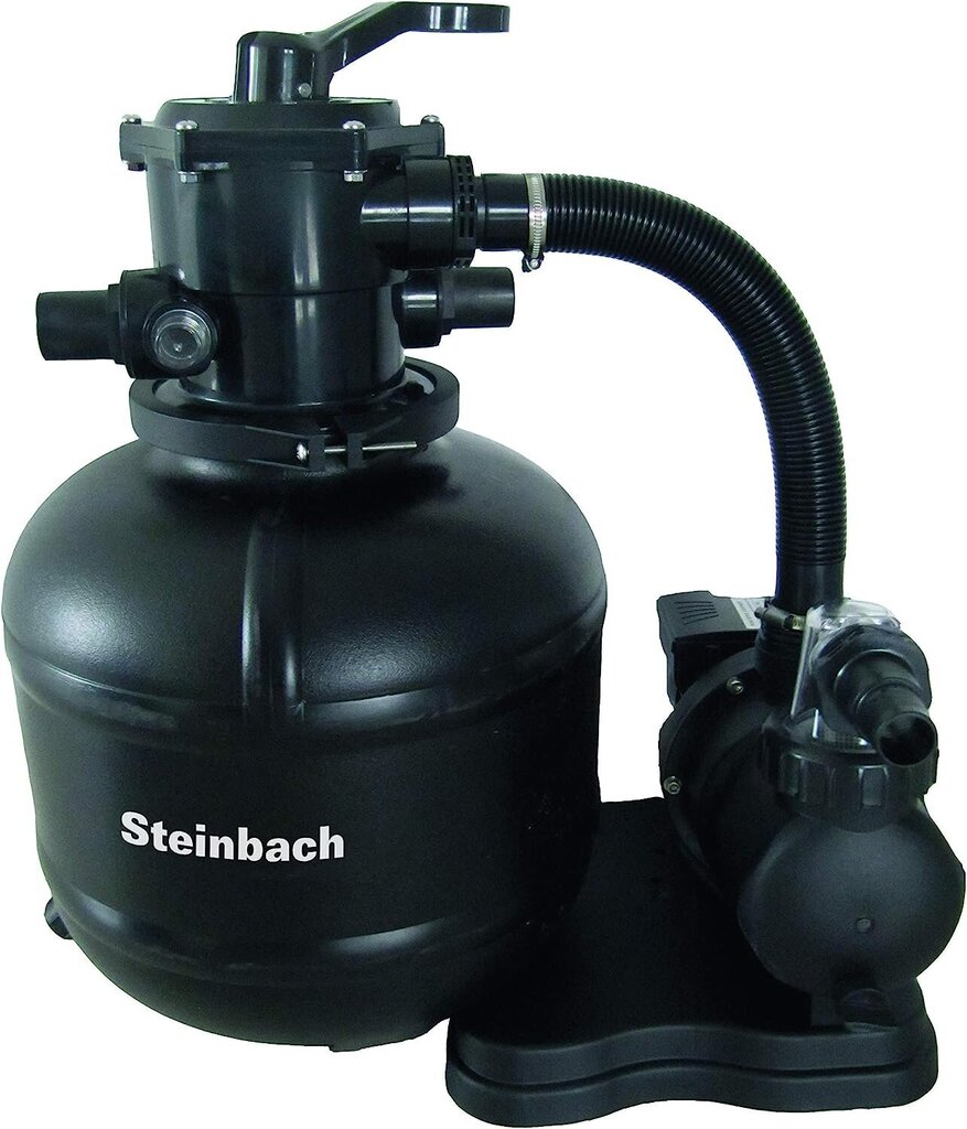 Steinbach Filter System Classic 400-040340-iseendaga pump basseinidele kuni 33 000 L-filtriga, 7-suunaline klapp koos reguleerimiskangi ja manomeetriga ühendusega Ø 32/38 mm цена и информация | Basseini filtrid | kaup24.ee