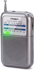 Prunus DE333 miniraadio akuoperatsioonid, FM FM-raadio väikese laine raadioga suurepärase vastuvõtuga, signaaliekraaniga, väike raadio koos AAA-akuga, mis on käinud kõndimiseks, telkimiseks. hind ja info | Raadiod ja äratuskellad | kaup24.ee