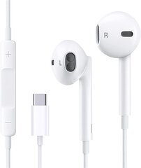 USB C kõrvaklapid HI -Fi stereo USB tüüpi C -tüüpi kõrvaklapid, millel on mikrofon ja Huawei P40 P30 P20 Pro mate hind ja info | Kõrvaklapid | kaup24.ee