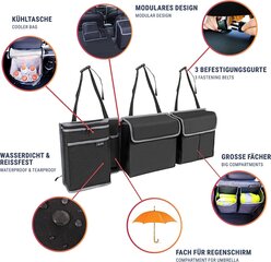 Организатор Trunk Vicera с липучкой - багажник для автомобиля с разделимыми модулями и интегрированным охлаждающим мешком - для заказа и хранения цена и информация | Lisaseadmed | kaup24.ee