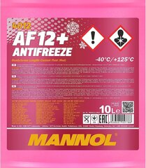 Антифриз AF12+ 10 литров, розовый до -40 ° C для G12+ цена и информация | MANNOL Автотовары | kaup24.ee