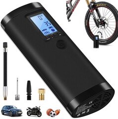 Electrical Electrical Digital Tire Pump с аккумулятором 2000 мАч, компрессор велосипедного насоса 120 фунтов на квадратный дюйм с ЖК -экраном для автомобиля, велосипеда, мотоцикла, баскетбола, футбола и т. Д. В качестве фонарика и банка мощности. цена и информация | Насосы для велосипеда | kaup24.ee