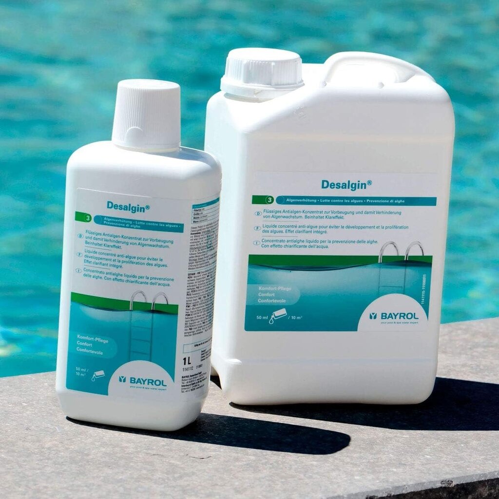 Bayrol DeSalgin® 6 L - vedel andealgi kontroll, et vältida vetikate kasvu basseinis - hiilgav basseini vesi tänu selgele efektile - ilma vasksulfaadita hind ja info | Basseini puhastusvahendid | kaup24.ee