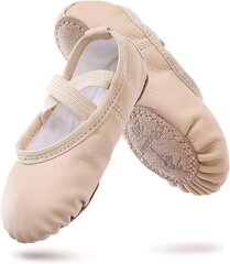 Boruizheni balleti kingad tüdrukud balleti klõpsud võimlemisstantsu kingad nahktalla lastele täiskasvanutele beež eu34 hind ja info | Ballett ja iluvõimlemine | kaup24.ee