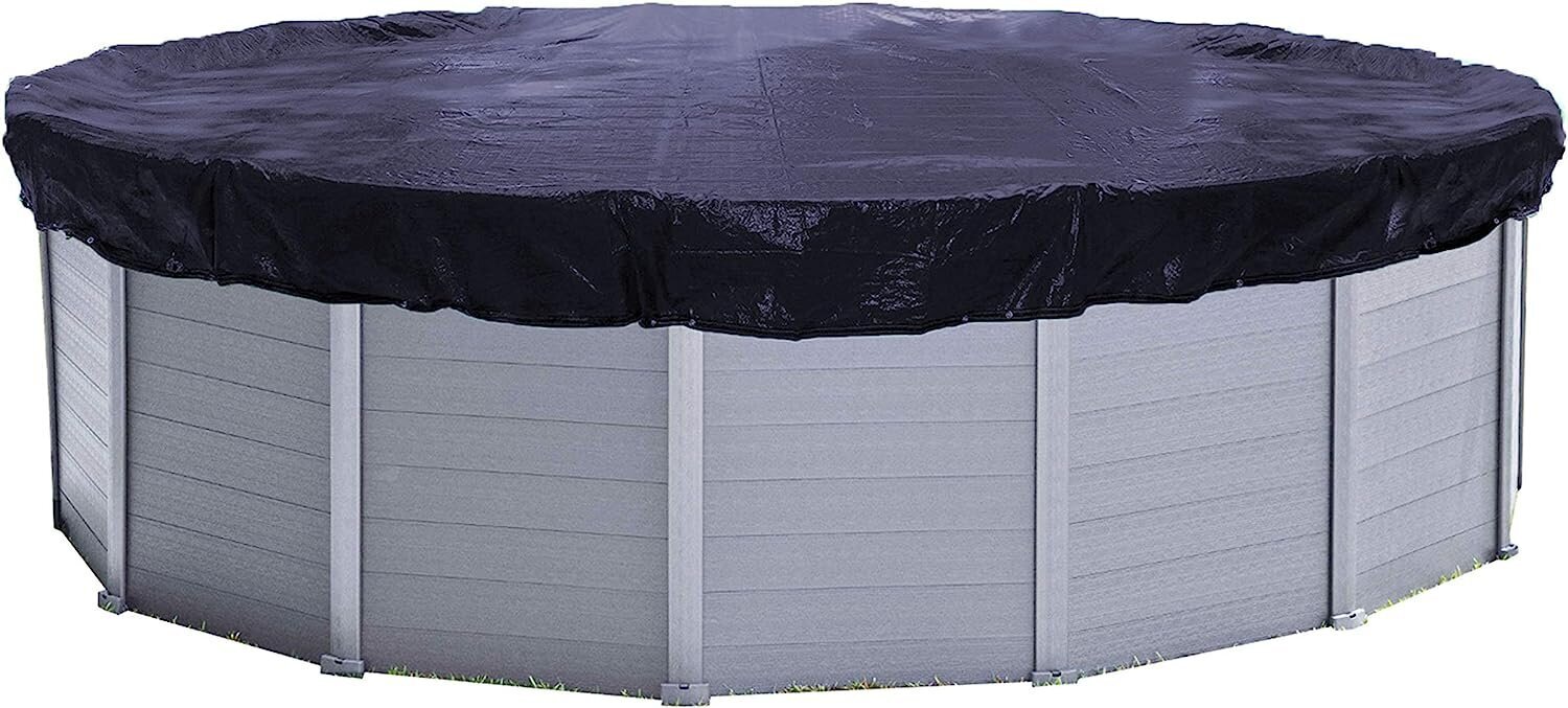 Kiire Star Päikeseplaani bassein ümmargune tõrva suurus Ø 420cm basseinidele 320-366 cm Talvine katte tarpauliini basseini kate 200g/m² must must цена и информация | Basseinitehnika | kaup24.ee