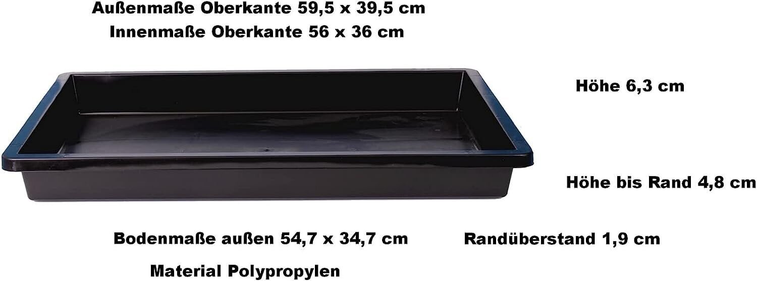 Bonsai ostud 5 stabiilsed istutuskoort, kasvavad kestad, piiklikud kestad 60 x 40 x 6 cm - versioon 5 pakk ilma äravooluavadeta цена и информация | Istutus- ja turbapotid | kaup24.ee