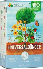 Plantira orgaaniline ülikooli väetis, millel on pikaajaline toime, kõigi taimede jaoks, loomadevaba ja orgaaniline, 1,5 kg hind ja info | Kuivväetised | kaup24.ee