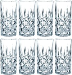 Öine mees Noblesse Longdrinklas komplekt, 8 komplekt, veeklaas, mahlaklaas, kristallklaas, H 14,8 cm, 375 ml hind ja info | Klaasid, tassid ja kannud | kaup24.ee