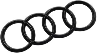 Audi 8W9853742AT94 SIGNE TABEGATE RINGS BLACK ESTION EMBLEM BLACKLINE LOGO must (20,1 x 7,0 cm) цена и информация | Дополнительные принадлежности | kaup24.ee