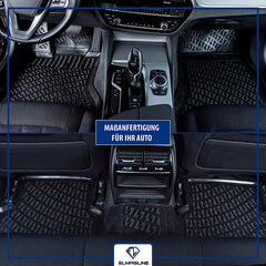 Elmasline Design 3D -резиновые коврики для VW Tiguan II, построенный с 2016 года | Очень высокий край 5 см цена и информация | Модельные резиновые коврики | kaup24.ee