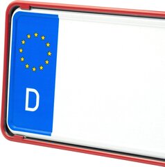 Владелец номерного знака автомобиля Eurosnap Red 2er, включая инструкции по сборке - для Австрии - Обнаруженная каркас номерного знака автомобильного номера - держатель автомобильного номерного знака цена и информация | Lisaseadmed | kaup24.ee