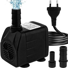 Mini veepumbad (600L/h, 10W), ülimahtne akvaariumi pump kõrge jaoturiga, kaevupump 1,5 m toitekaabliga, 2 diviisi akvaariumidele, tiigile, purskkaevule, kujudele, hüdrokultuurile цена и информация | Аквариумы и оборудование | kaup24.ee