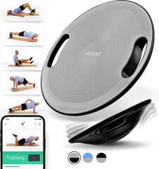 Vesta + Balance Board Premium Grau-Schwarz + Fitness App, 40-сантиметровая плата до 130 кг-победитель теста баланса в качестве доски стабильно цена и информация | Balansinės pagalvės | kaup24.ee