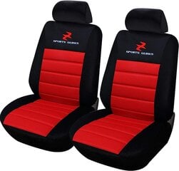 Esituro SCSC0078 2 ühe istmekatte universaalsed istmekatted auto kaitsekapi jaoks paks polsterdatud punane punane punane hind ja info | Istmekatted | kaup24.ee