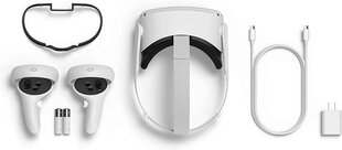 Oculus Quest 2 VR-Glasses Virtuaalreaalsuse peakomplekti mängude peakomplekt Neuste Generation White (256GB) hind ja info | Kõrvaklapid | kaup24.ee