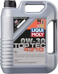 Liqui Moly 3736 Top TEC 4310 0W-30 5 L цена и информация | Моторные масла | kaup24.ee