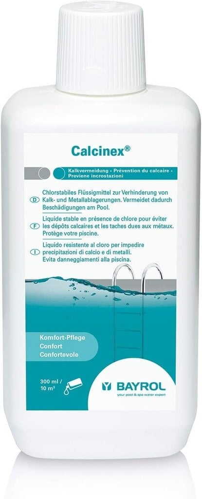 Bayrol kaltsinex - takistab usaldusväärselt lubja ja metalli ladestusi basseinis - pH neutraalne - 1 L цена и информация | Basseinitehnika | kaup24.ee