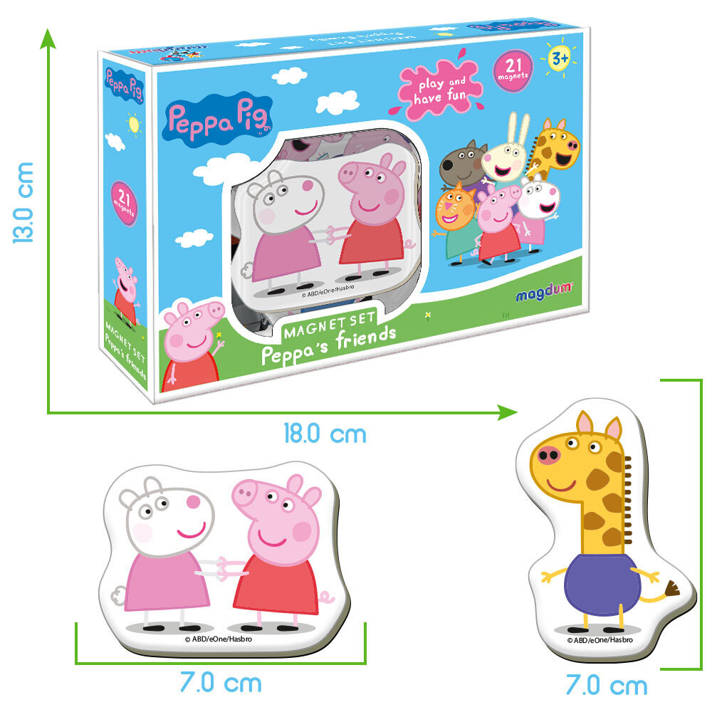 Peppa Pig magnetikomplekt ME 5031-02 hind ja info | Arendavad mänguasjad | kaup24.ee