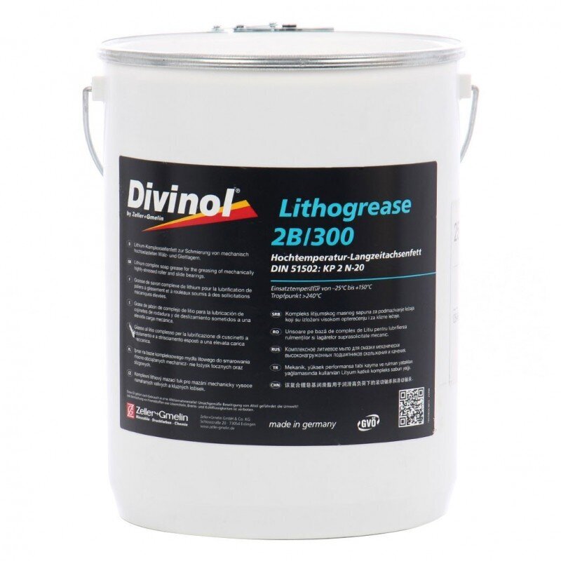 Liitiumi kompleksmääre DIVINOL Lithogrease 2B, kuumakindel, sinine 15KG цена и информация | Mootoriõlid | kaup24.ee