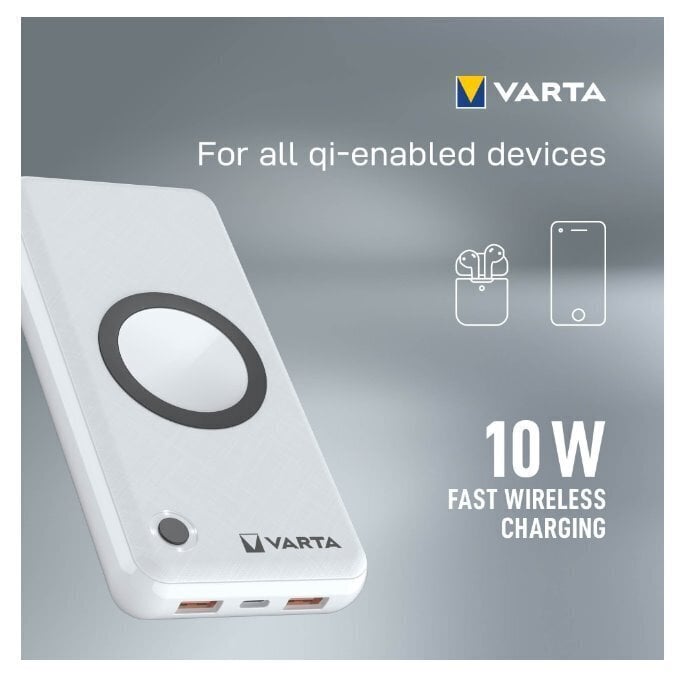 Varu toiteallikas Varta Wireless 20000mAh цена и информация | Akupangad | kaup24.ee