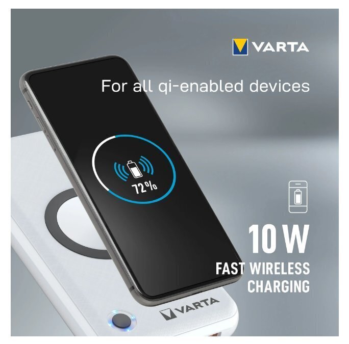 Varu toiteallikas Varta Wireless 20000mAh цена и информация | Akupangad | kaup24.ee