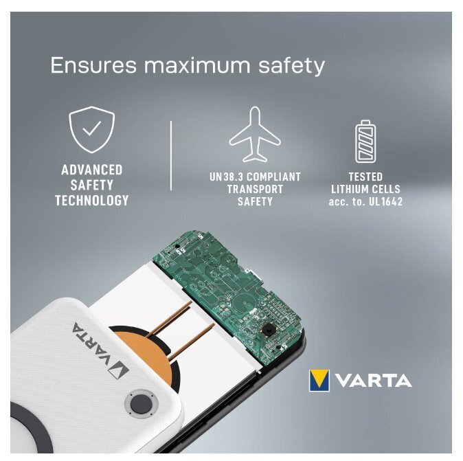 Varu toiteallikas Varta Wireless 15000mAh hind ja info | Akupangad | kaup24.ee