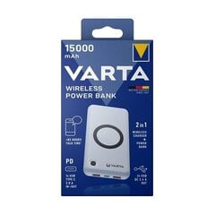 Varu toiteallikas Varta Wireless 15000mAh цена и информация | Зарядные устройства Power bank | kaup24.ee