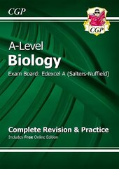 A-Level Biology: Edexcel A Year 1 & 2 Complete Revision & Practice with Online Edition: Exam Board: Edexcel A (Salters-Nuffield) Online ed hind ja info | Laste õpikud | kaup24.ee