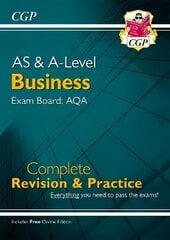 AS and A-Level Business: AQA Complete Revision & Practice (with Online   Edition) цена и информация | Книги по экономике | kaup24.ee