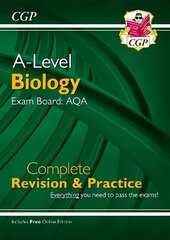 A-Level Biology: AQA Year 1 & 2 Complete Revision & Practice with Online Edition цена и информация | Развивающие книги | kaup24.ee