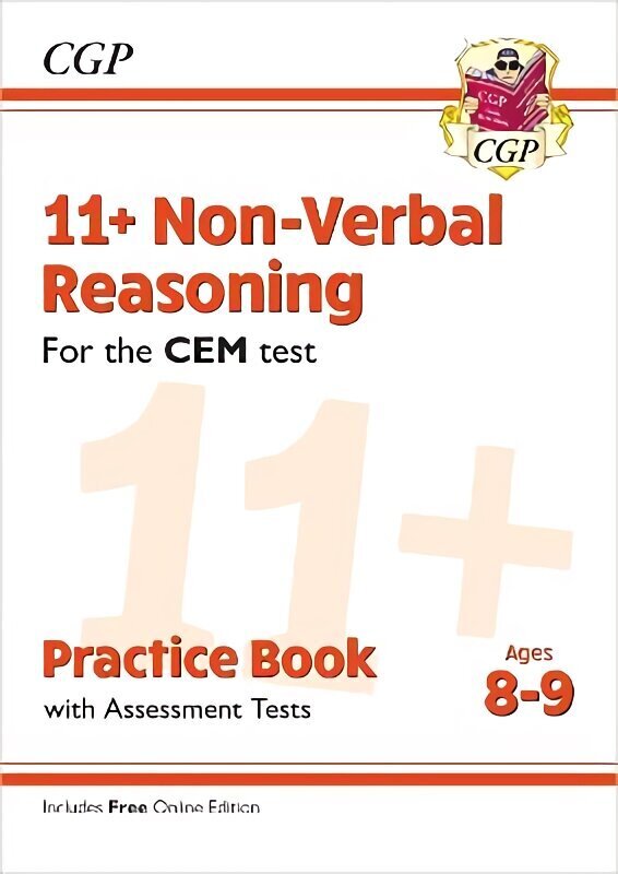 11plus CEM Non-Verbal Reasoning Practice Book & Assessment Tests - Ages 8-9 (with Online Edition) цена и информация | Laste õpikud | kaup24.ee