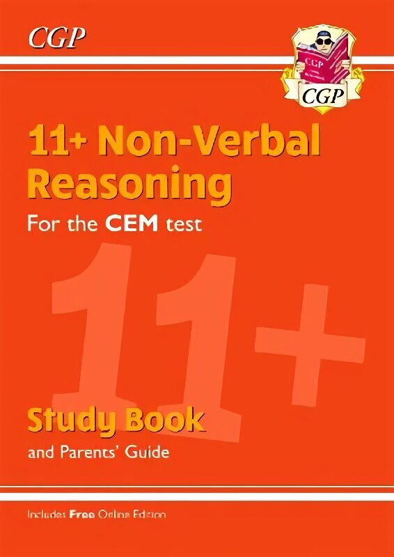 11plus CEM Non-Verbal Reasoning Study Book (with Parents' Guide & Online Edition) цена и информация | Laste õpikud | kaup24.ee