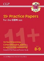 11plus CEM Practice Papers - Ages 8-9 (with Parents' Guide & Online Edition) цена и информация | Развивающие книги | kaup24.ee