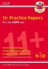11plus CEM Practice Papers - Ages 9-10 (with Parents' Guide & Online Edition) hind ja info | Laste õpikud | kaup24.ee