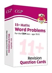 11plus CEM Revision Question Cards: Maths Word Problems - Ages 10-11 hind ja info | Laste õpikud | kaup24.ee