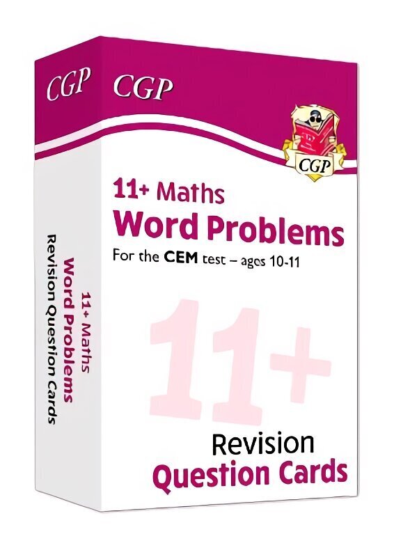 11plus CEM Revision Question Cards: Maths Word Problems - Ages 10-11 цена и информация | Laste õpikud | kaup24.ee