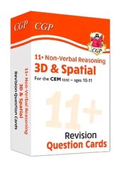11plus CEM Revision Question Cards: Non-Verbal Reasoning 3D & Spatial - Ages   10-11 цена и информация | Развивающие книги | kaup24.ee