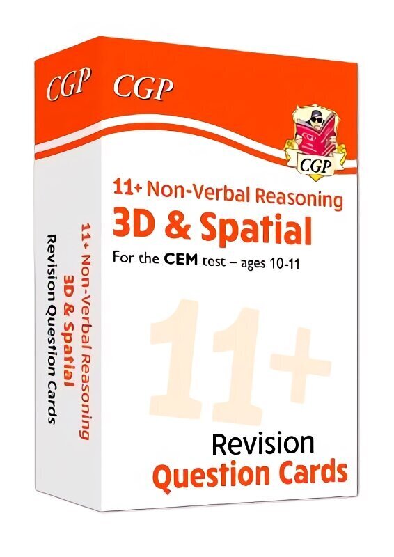 11plus CEM Revision Question Cards: Non-Verbal Reasoning 3D & Spatial - Ages 10-11 hind ja info | Laste õpikud | kaup24.ee