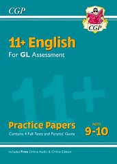 11plus GL English Practice Papers - Ages 9-10 (with Parents' Guide & Online Edition) hind ja info | Võõrkeele õppematerjalid | kaup24.ee