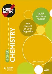 Need to Know: Higher Chemistry цена и информация | Книги по экономике | kaup24.ee