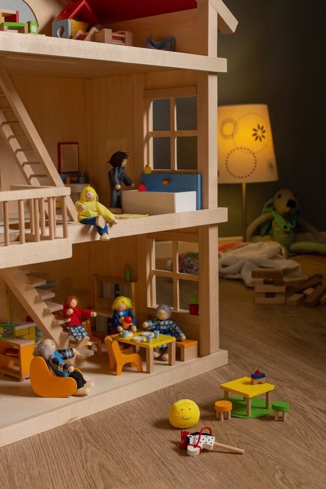 Nukumaja 3 korrusega hind ja info | Tüdrukute mänguasjad | kaup24.ee