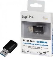 LogiLink Traadita ülikiire 1200Mbps 11ac adapter hind ja info | USB jagajad, adapterid | kaup24.ee