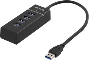 Deltaco UH-475 цена и информация | Адаптеры и USB-hub | kaup24.ee