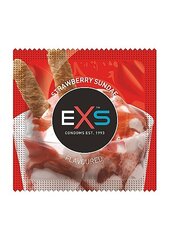 Prezervatyvai Exs Strawberry, 100 vnt. hind ja info | Kondoomid | kaup24.ee