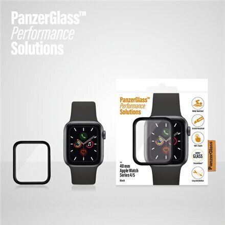 PanzerGlass Apple Watch Series 4/5, Black (40 mm) hind ja info | Nutikellade ja nutivõrude tarvikud | kaup24.ee
