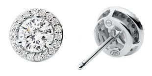Блестящие серебряные серьги с цирконами Michael Kors MKC1035AN040 цена и информация | Серьги | kaup24.ee